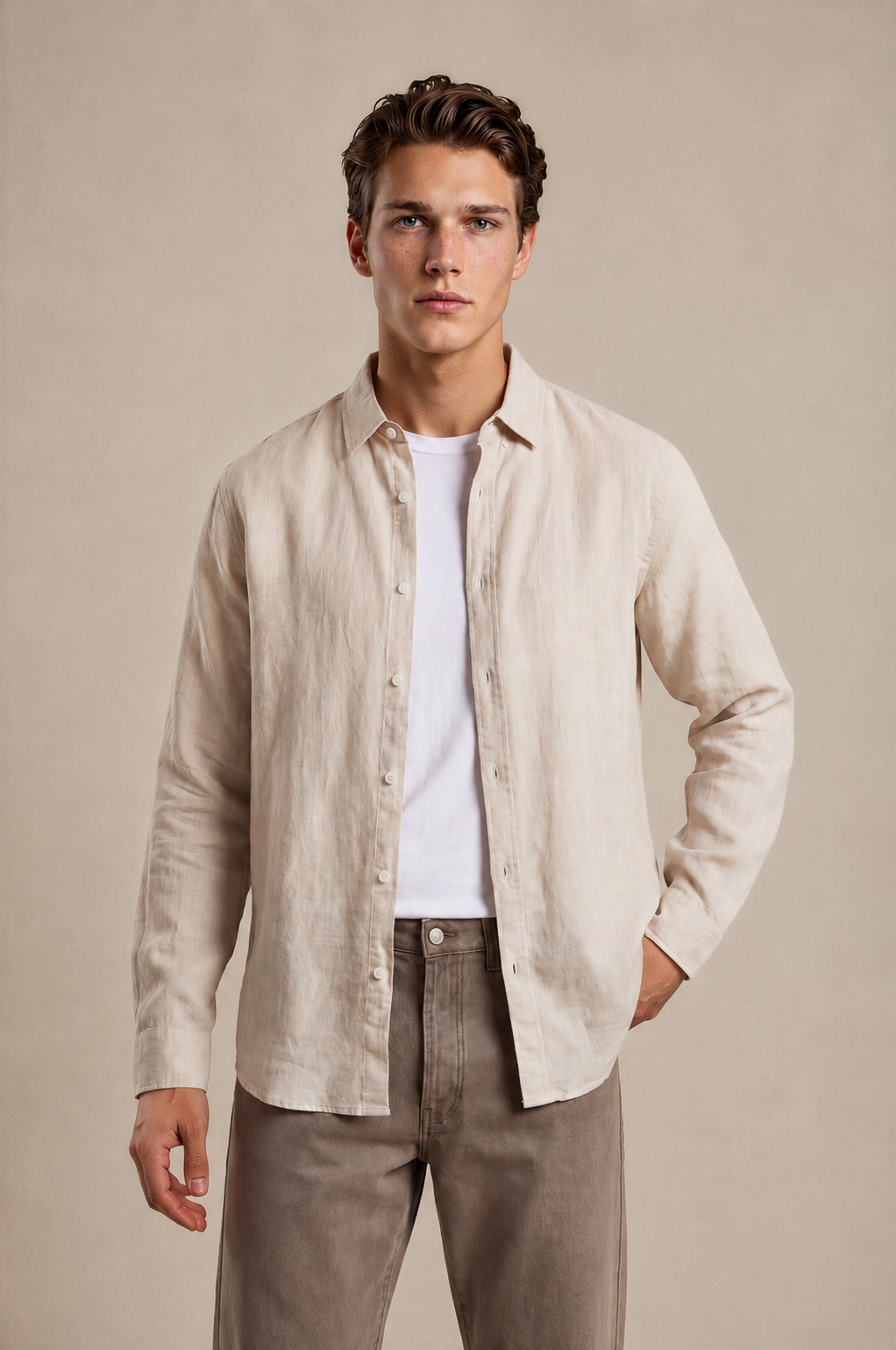 Long Sleeve Linen Shirt