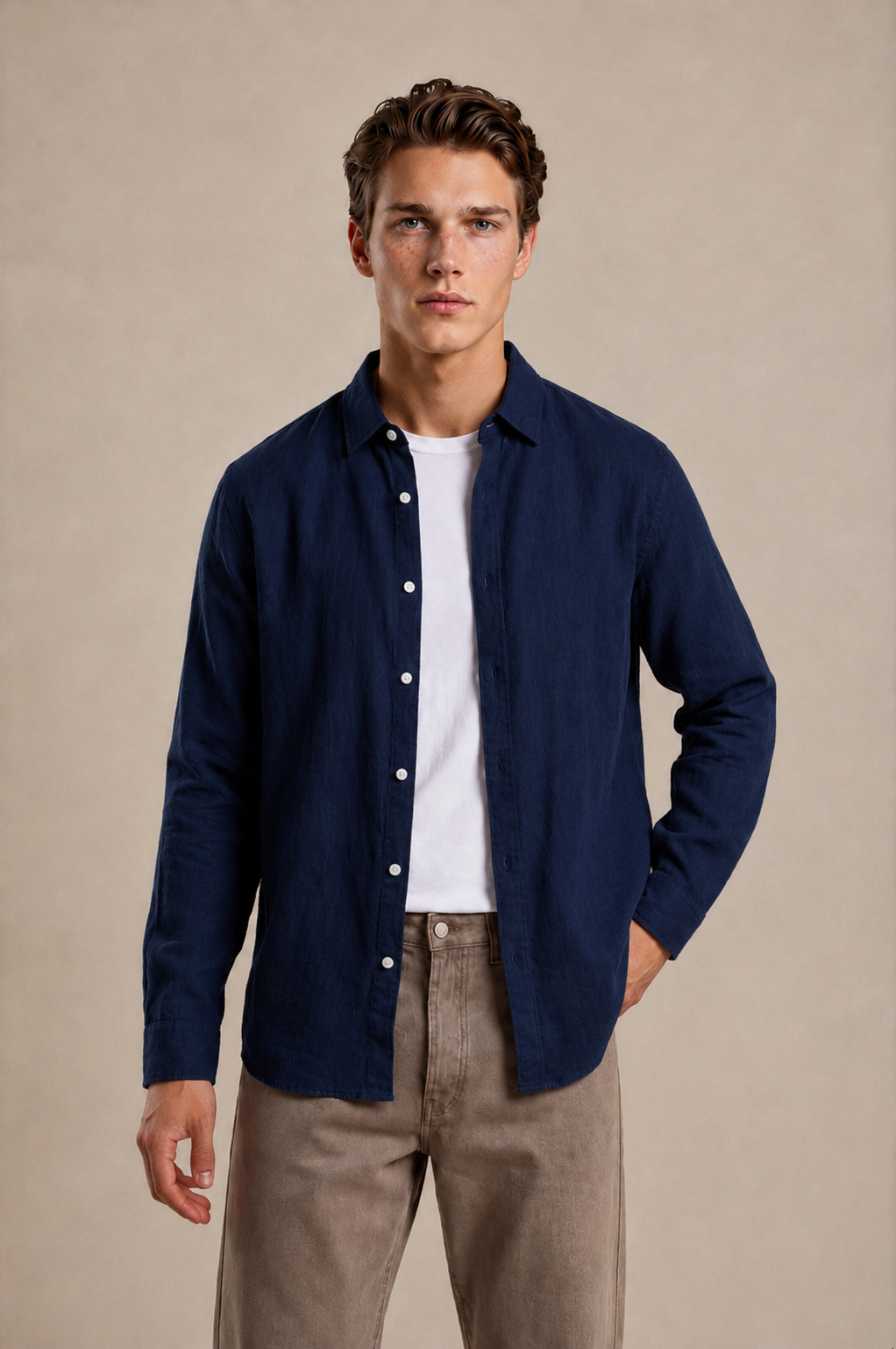 Long Sleeve Linen Shirt