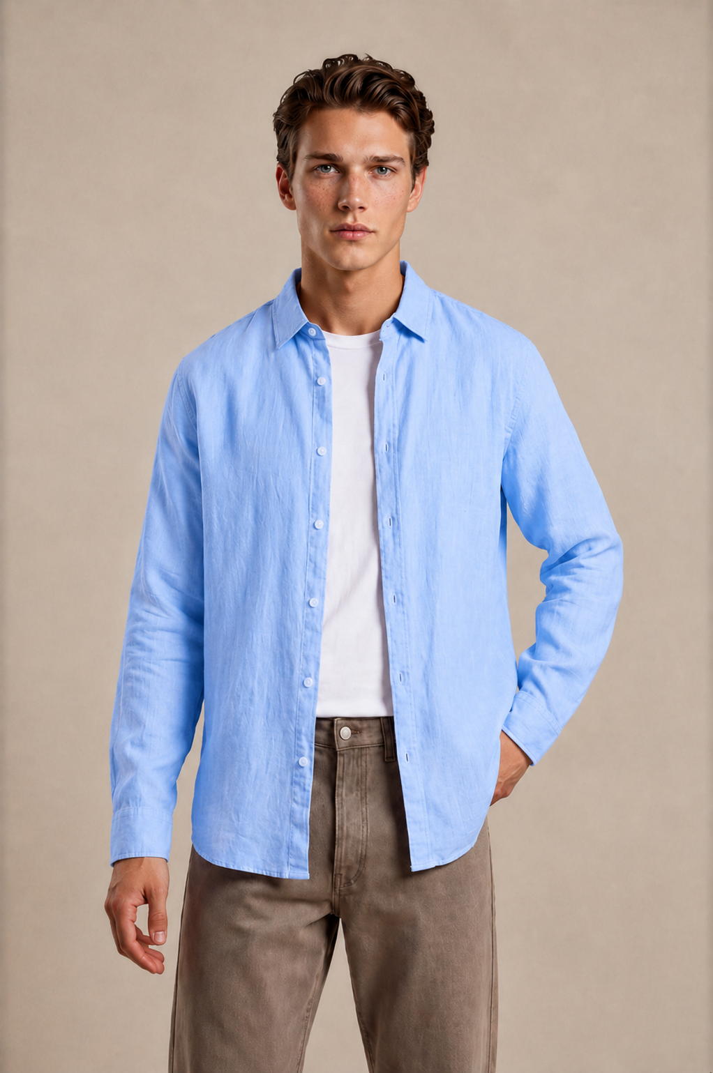 Long Sleeve Linen Shirt