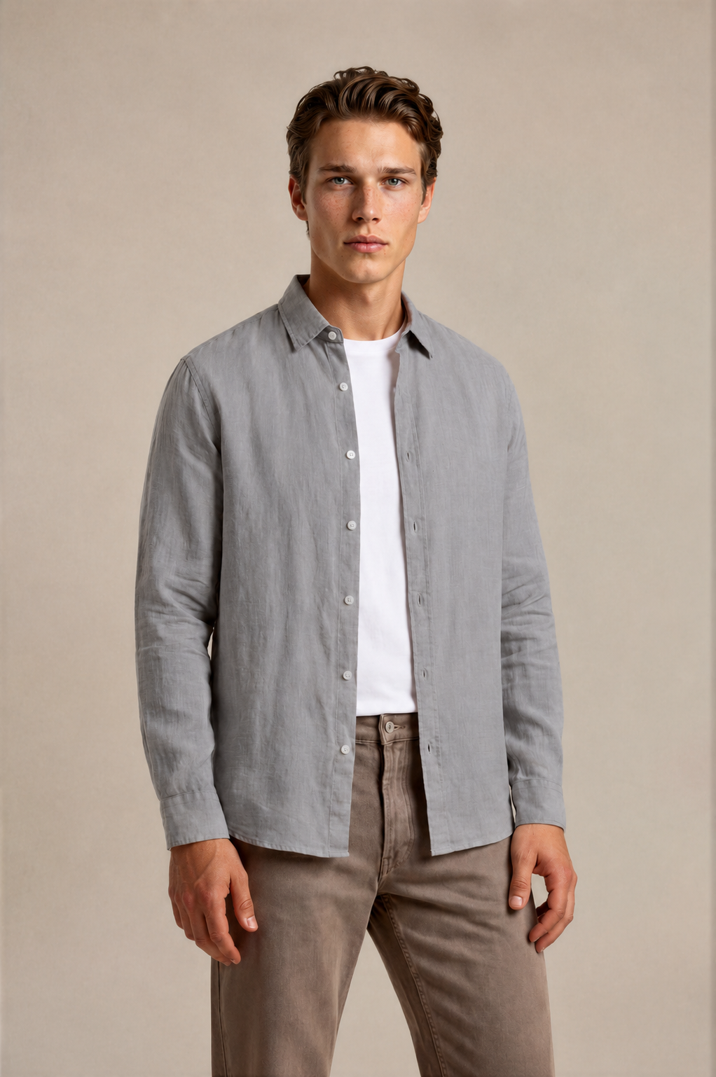 Long Sleeve Linen Shirt