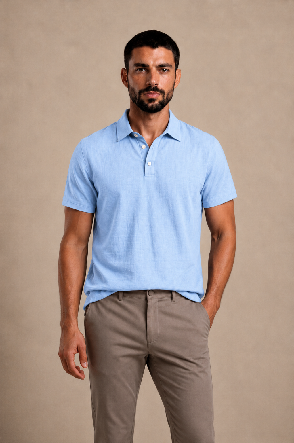 Classic Linen Polo Shirt
