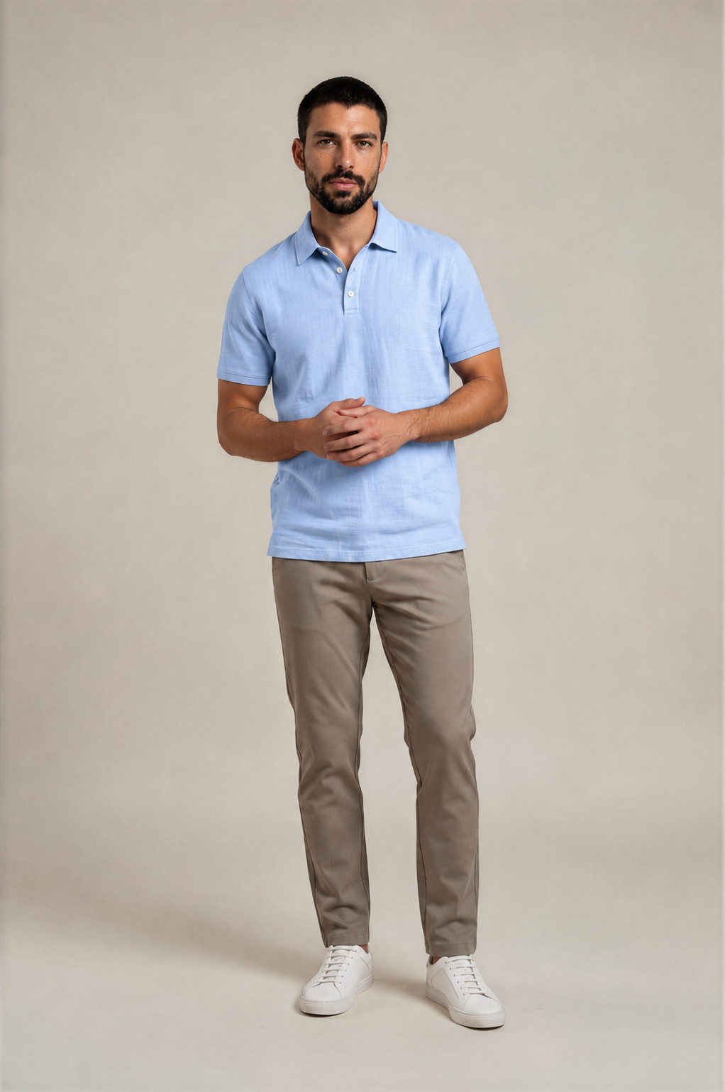 Classic Linen Polo Shirt