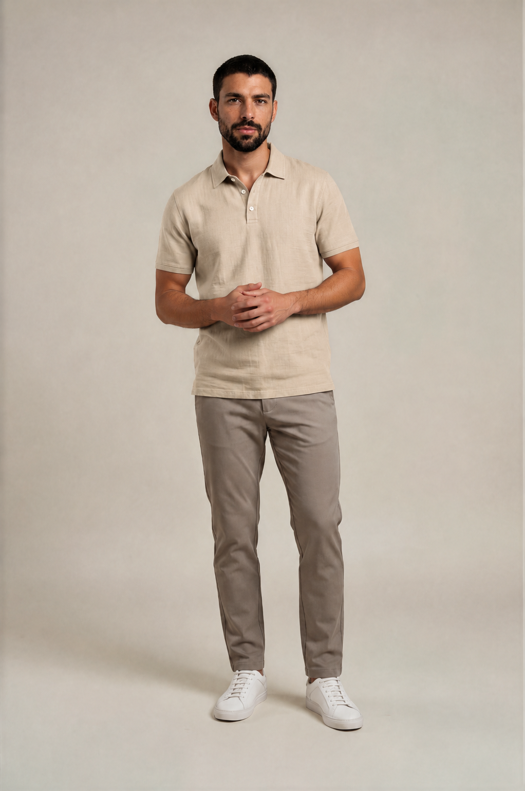 Classic Linen Polo Shirt