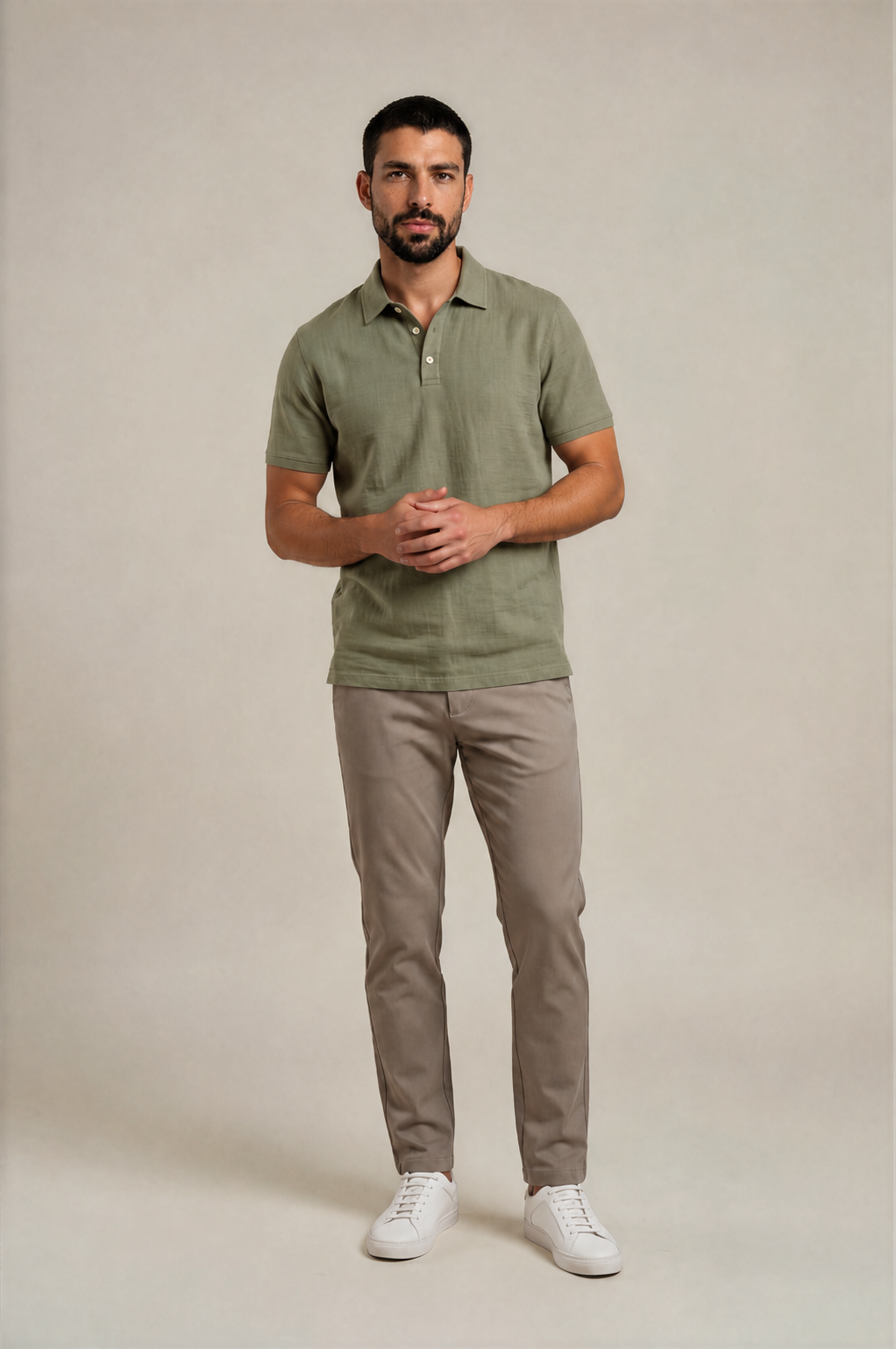 Classic Linen Polo Shirt