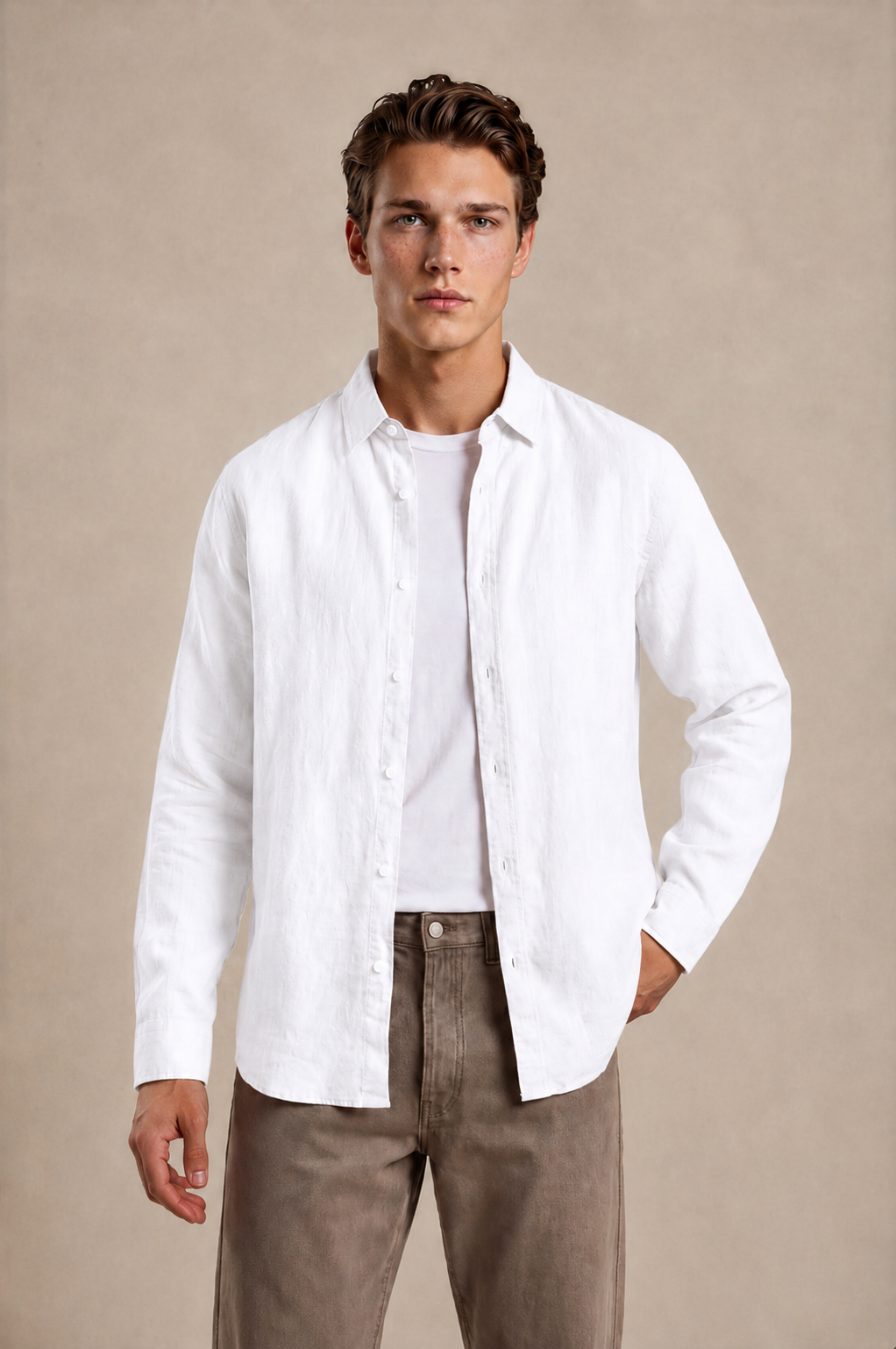 Long Sleeve Linen Shirt
