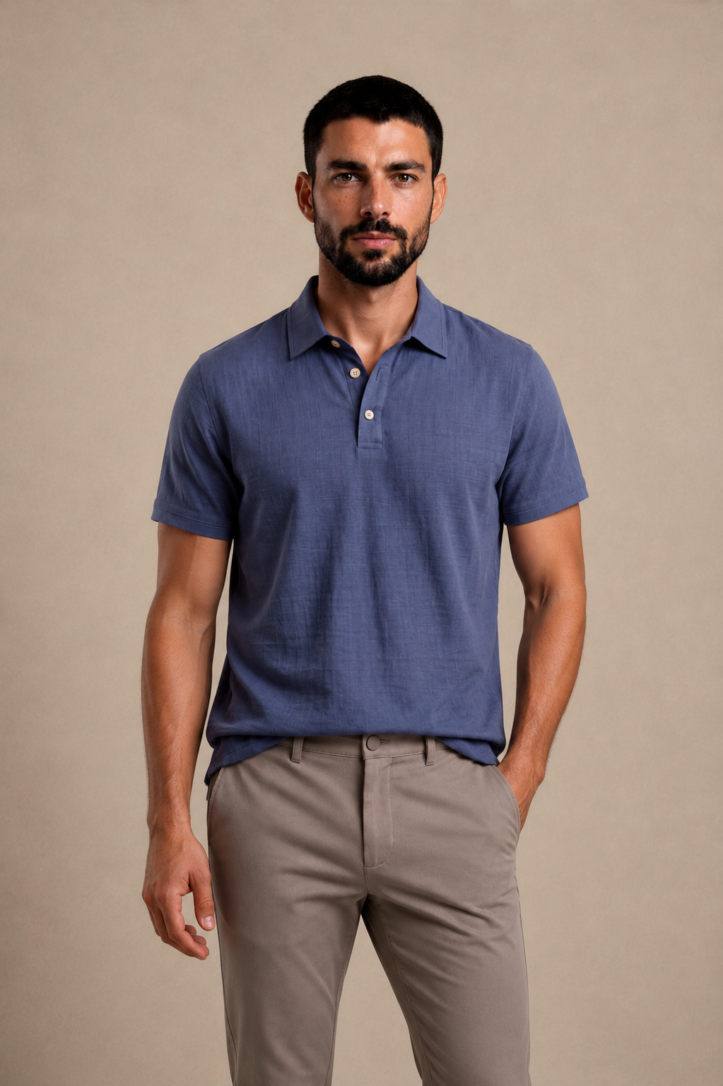 Classic Linen Polo Shirt