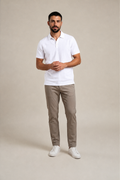 Classic Linen Polo Shirt