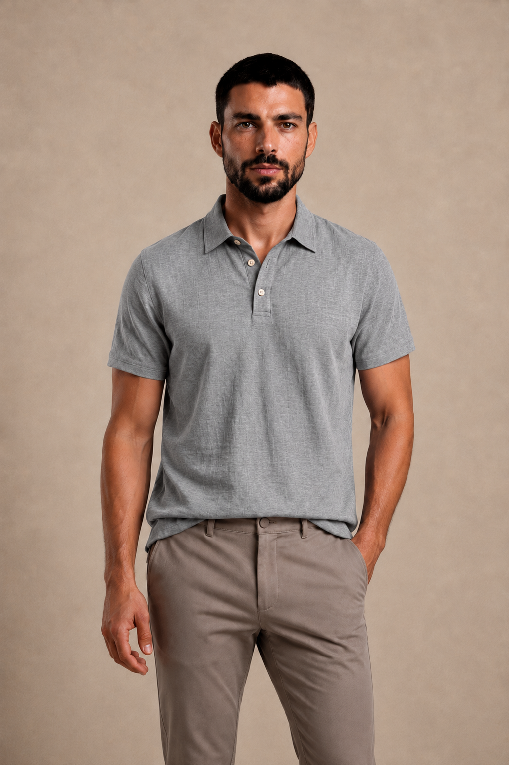Classic Linen Polo Shirt