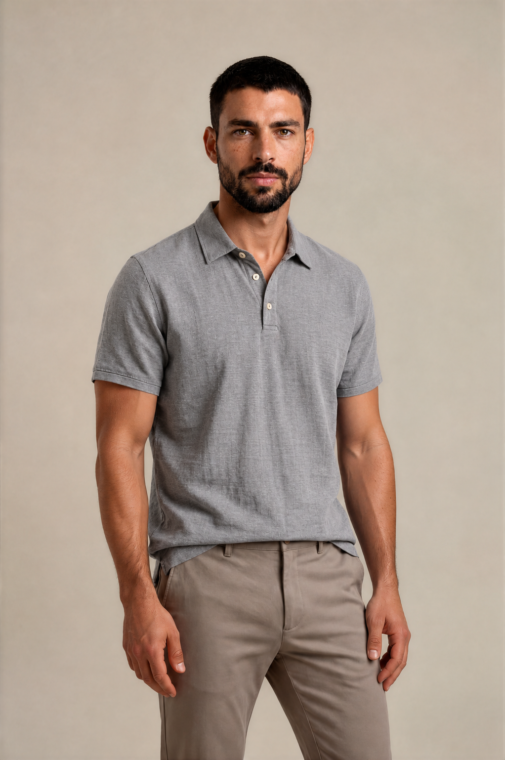 Classic Linen Polo Shirt