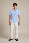 Classic Linen Button-Up Shirt