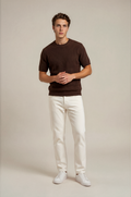 Round Neck Knitted T-Shirt