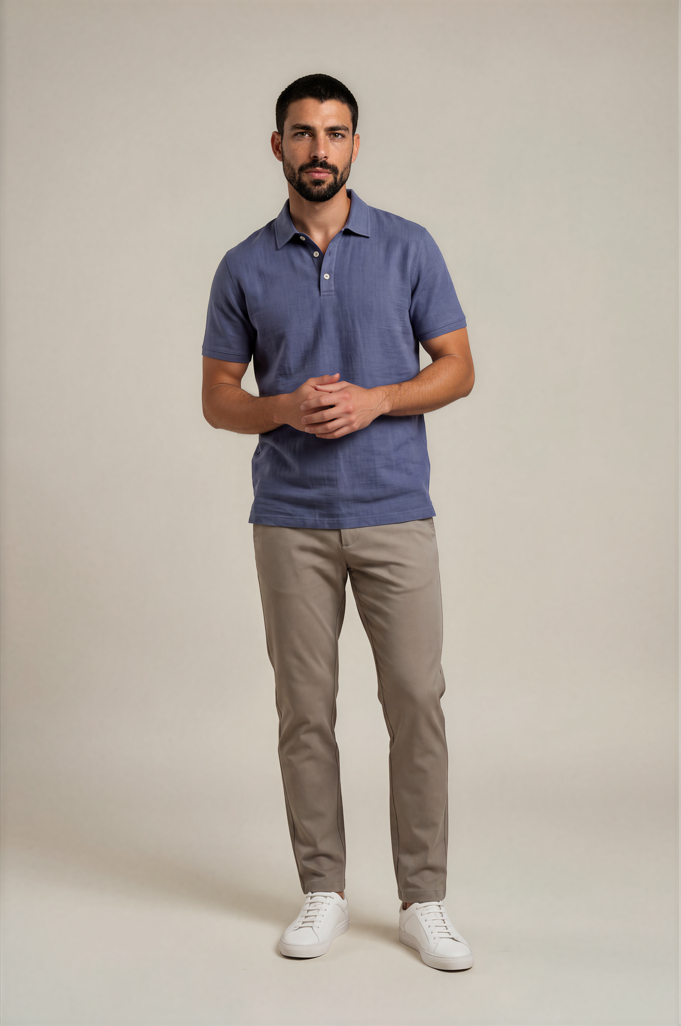 Classic Linen Polo Shirt